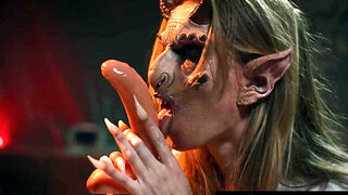 Lucky cock gets to fuck a slutty demon girl and a regular human