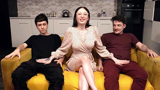 Brunette babe shows sexy ink and gets fucked silly