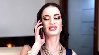 Pale MILF Silvia Sin riding the man after masturbating