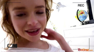 Skinny skipped classes to get nailed by the cameraman