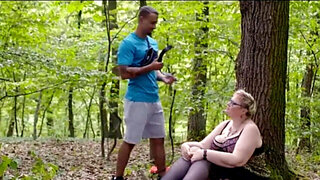 Mature bitch on a leash is going to get power-fucked