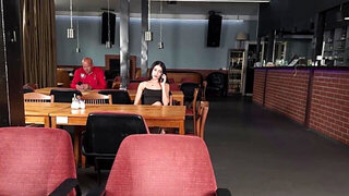 Ara Mix and Steve Q. having sex in the toilets