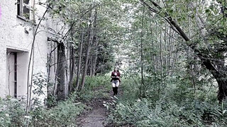 Fit babe goes hiking and gets fucked after taking a break