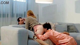 Blonde GILF's cunt was made for fucking two fat dicks