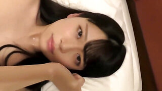 The tight pussy of a cute Asian girl gets fucked and filmed