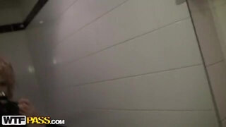 College sluts masturbate in the bathroom