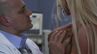 Rough sex with the busty nurse makes horny doctor feel amazing