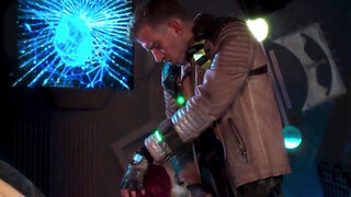 Space slut with a wet vag is going to fuck a lanky dude