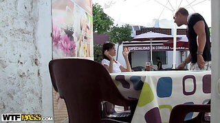 Hot pick up girl Carla driving men crazy scene 2