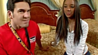 Creampie for a titless seized in thigh footwear