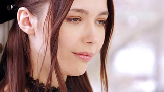 Black pantyhose hottie is going to finger herself