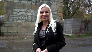 Blonde MILF teacher fucked in her sexy red lingerie