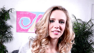 Rachel James shows her skinny body and pretty pussy