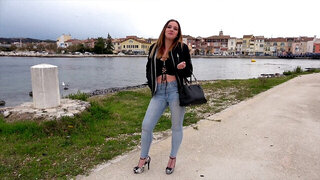 Superb teen Skyla goes all out for her porno debut