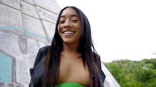 Vacationing Latina with a big ass needs that hard dick