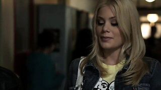 Sweep blonde is stroking and sucking that big pecker