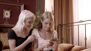 Pretty women end up enjoying wild lesbian fucking
