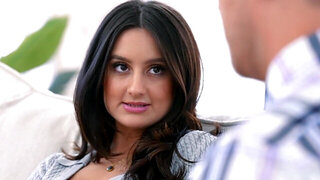 Faultless brunette coed is going to fuck her professor