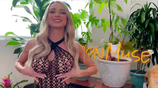 Blonde woman with a fat ass masturbates and gets fucked