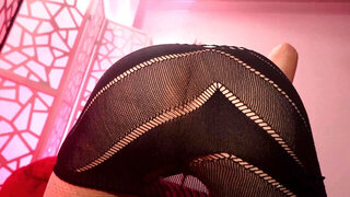 Lovely chick looks artsy in this blowjob video