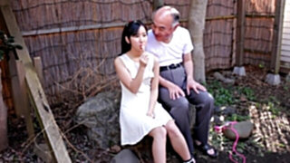 Japanese Teenage with Old Guy and Many Stud Bukkake