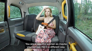 Blonde babe does not have cash on her... she has CUNT on her