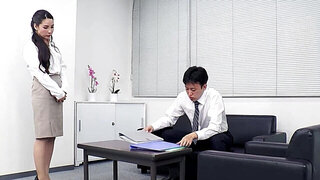 Japanese office girl getting fucked with great passion