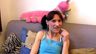 European MILF with pigtails has sex with a BWC