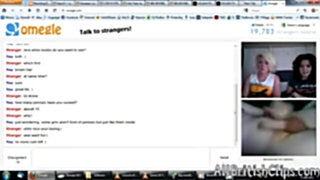 Guy Cums Twice For 2 British BabeS On Omegle webcam british euro brit european cumshots swallow