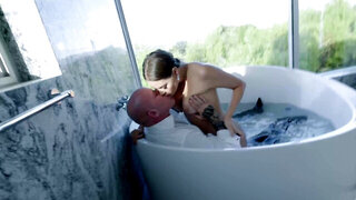 Behind-the-scenes footage of a sexy photoshoot