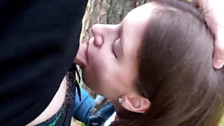 Going deep in the woods with his girlfriend and  banging her