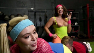 Yoga girls want this dude to please them in the pussy