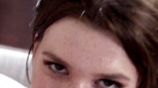 Alex Cane shows natural tits and fucks her stepbrother