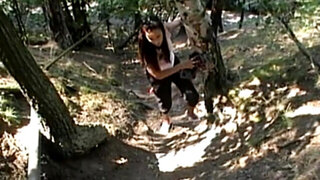 Couple doing sex in the woods