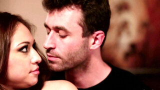 A horny bitch that has a nice round ass is getting fucked in her cunt