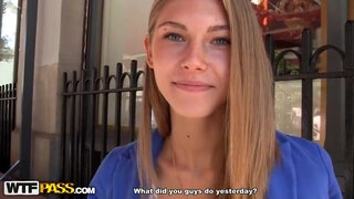 Young couple fucked at a photo shoot