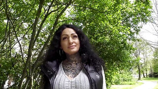 Inked & pierced MILF gives up her ass for a deep drilling