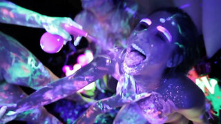 The fluorescent party serves them as a way to ease up a tension