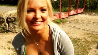 Cute blonde wants to fuck in a slightly more secluded spot