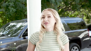 Babysitter cutie getting banged harder and harder