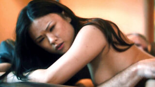 Asian hottie with natural boobs has a craving for a BWC