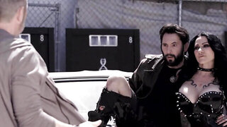 Representative of goodness fucks two busty whores from hell