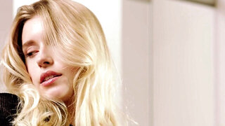 Oiled blonde goddess Freya Mayer invites you to her holes