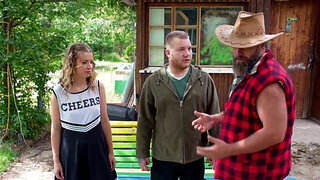 Tight cheerleader meets his stepdad and fucks him HARD