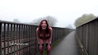 Exhibitionist housewifes public getting off of nasty Holly