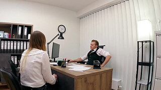 Sloppy sucker with a gorgeous face gets fucked silly