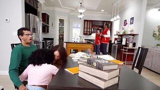 Lilith Grace and Alexis Tae fucking the same hard dick