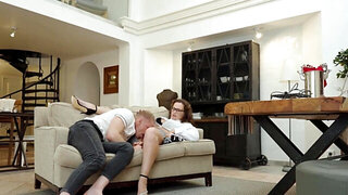 Stepmom joins this fucked up threesome because why can't she