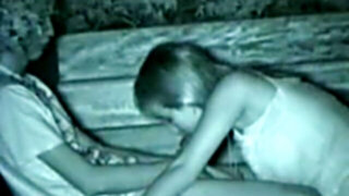 Hidden Camera At Night Park Hook-Up
