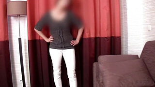 Her sexual presence is quite strong even before she strips
